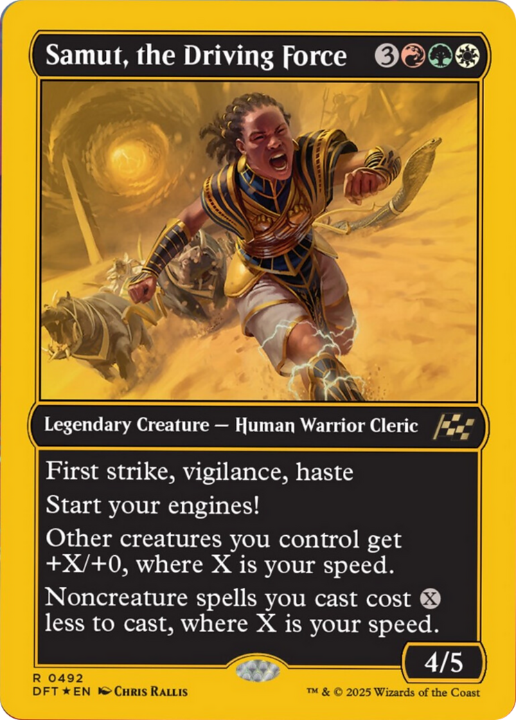 Samut, the Driving Force (First-Place Foil) [Aetherdrift] | Odin's Place