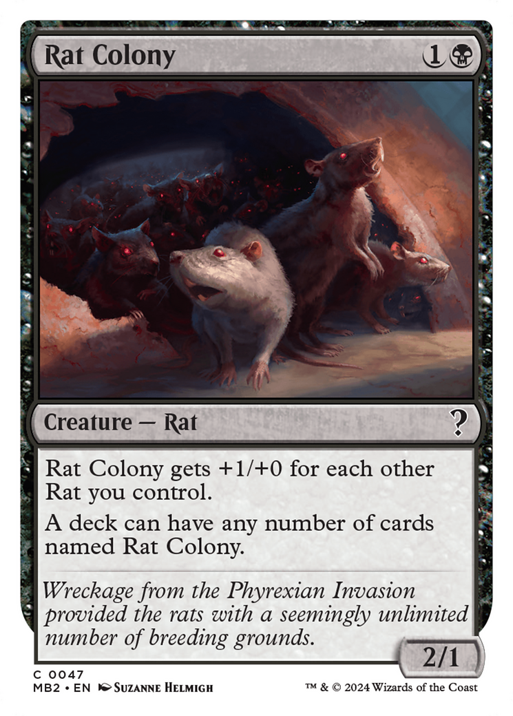Rat Colony (White Border) [Mystery Booster 2] | Odin's Place