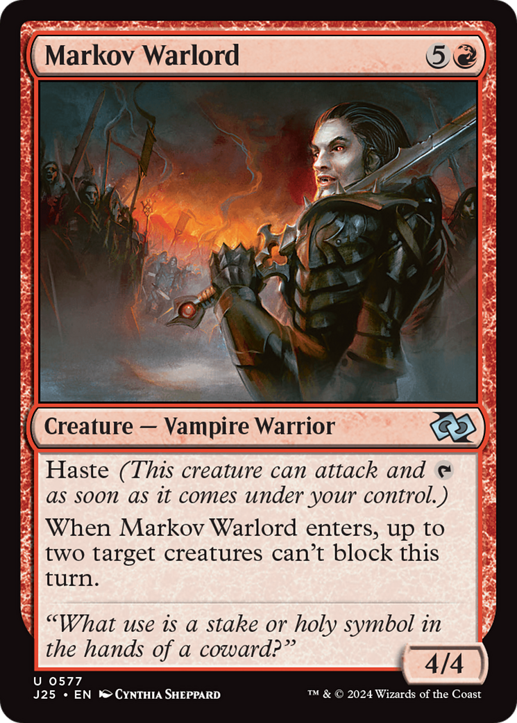 Markov Warlord [Foundations Jumpstart] | Odin's Place
