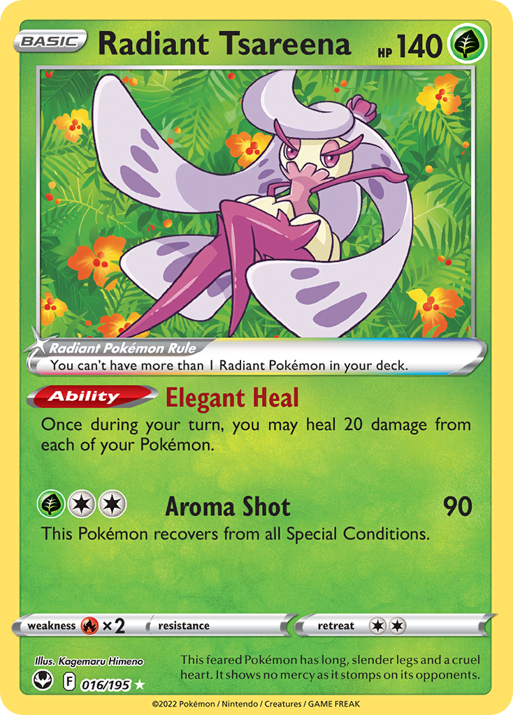 Radiant Tsareena (016/195) (Colorless Lugia - Gabriel Fernandez) [World Championships 2023] | Odin's Place