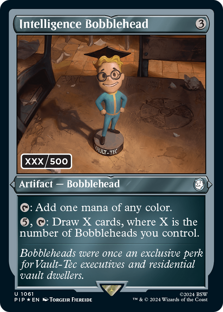 Intelligence Bobblehead (Serialized) [Fallout] | Odin's Place