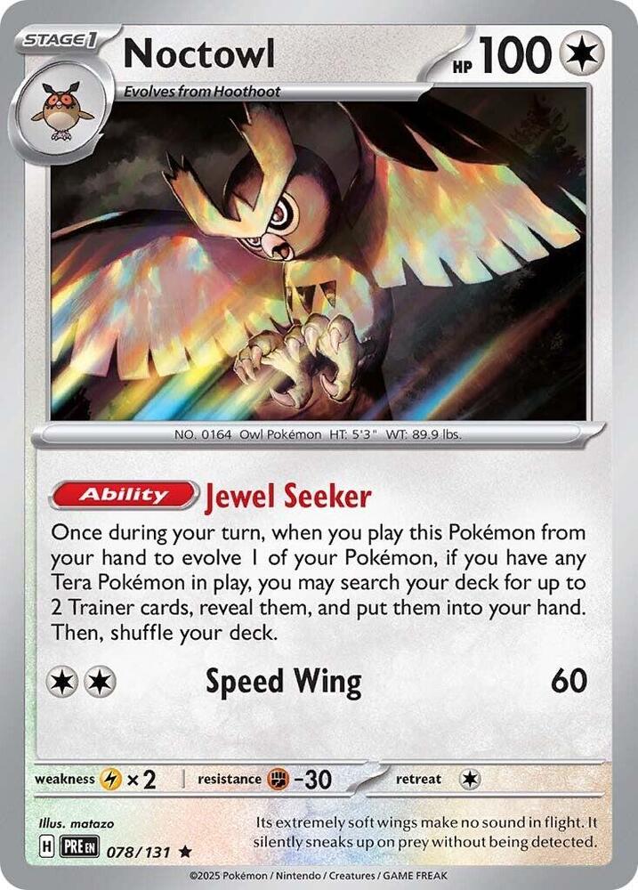 Noctowl (078/131) [Scarlet & Violet: Prismatic Evolutions] | Odin's Place