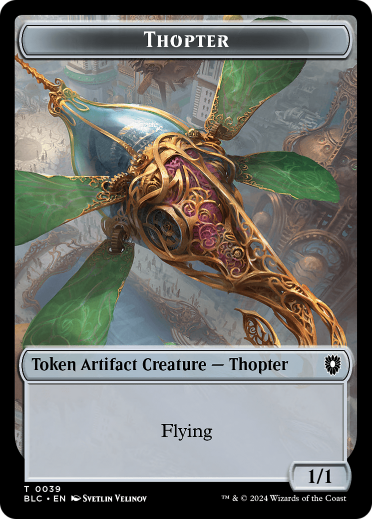 Goblin // Thopter Double-Sided Token [Bloomburrow Commander Tokens] | Odin's Place