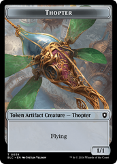 Goblin // Thopter Double-Sided Token [Bloomburrow Commander Tokens] | Odin's Place