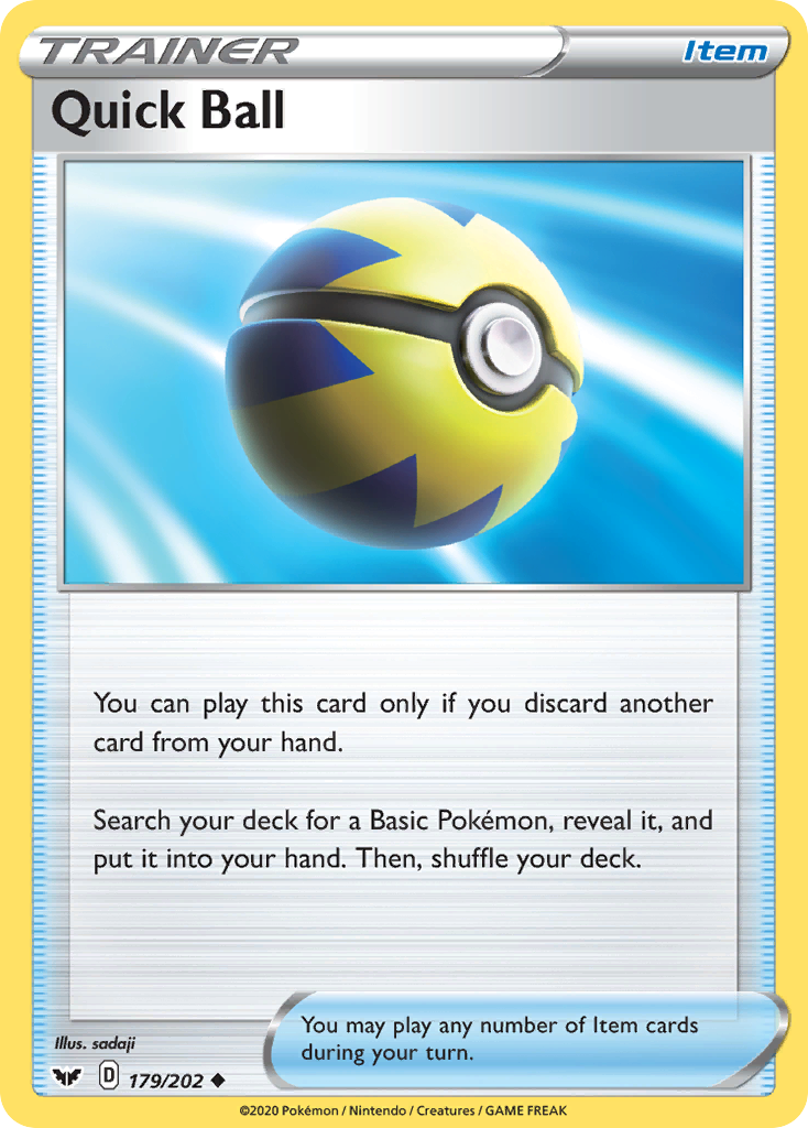 Quick Ball (179/202) (League Promo) [Sword & Shield: Base Set] | Odin's Place