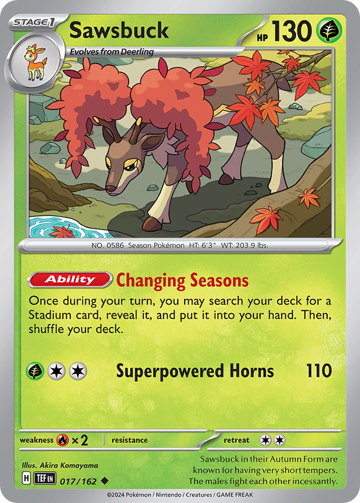 Sawsbuck (017/162) [Scarlet & Violet: Temporal Forces] | Odin's Place