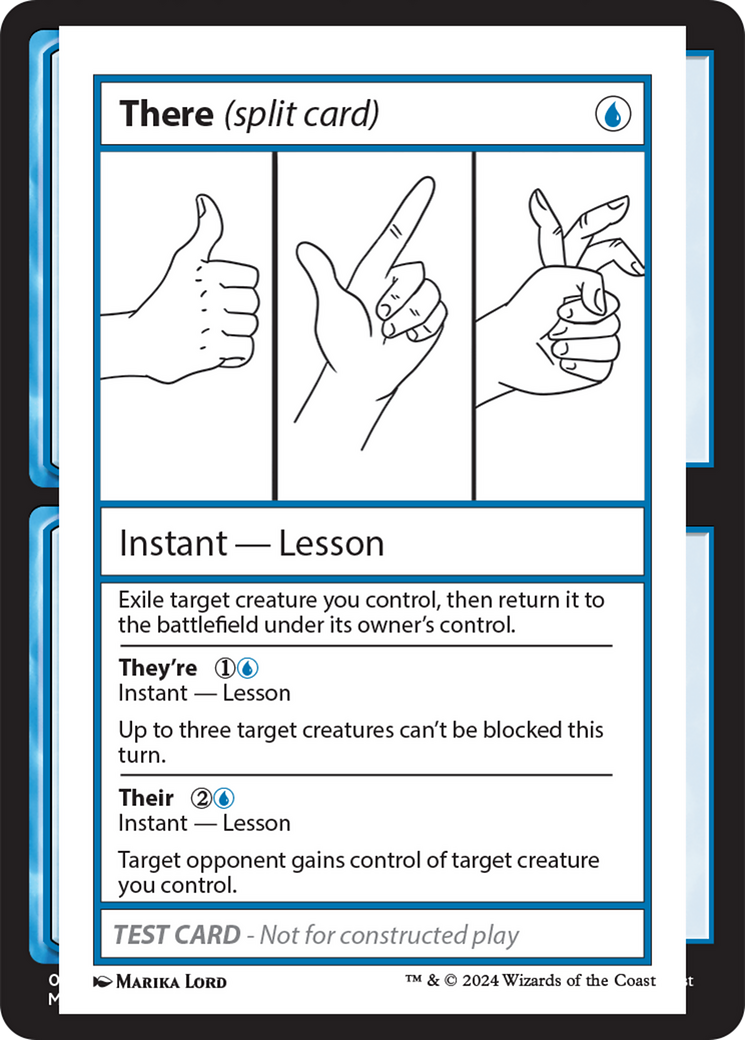 There (Split Card) [Mystery Booster 2 Playtest Cards] | Odin's Place