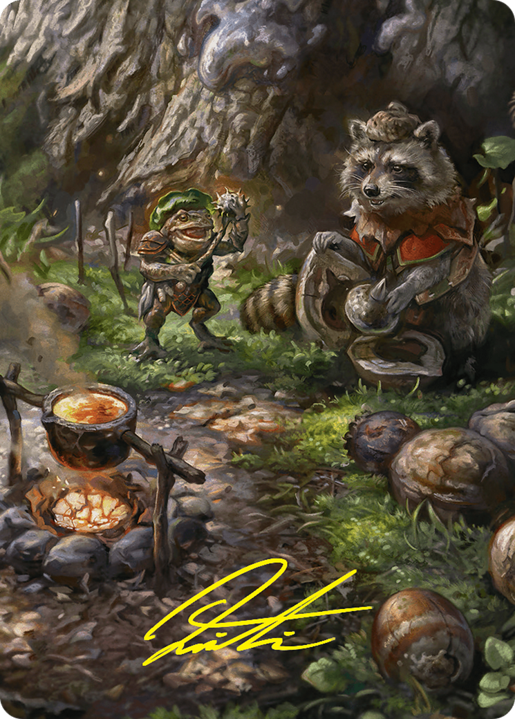 Sylvan Scavenging Art Card (46/54) (Gold-Stamped Signature) [Foundations Art Series] | Odin's Place