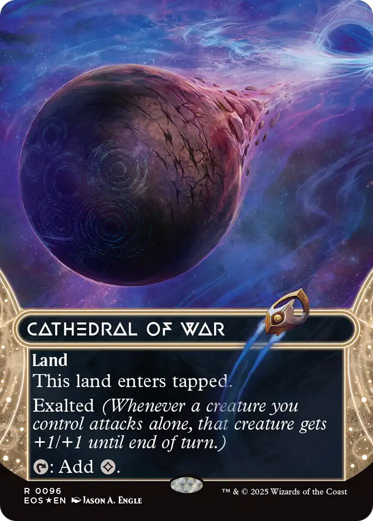 Cathedral of War (0096) (Borderless) (Galaxy Foil) [Edge of Eternities: Stellar Sights] | Odin's Place
