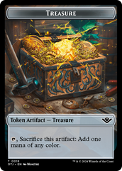 Mercenary // Treasure Double-Sided Token [Outlaws of Thunder Junction Tokens] | Odin's Place