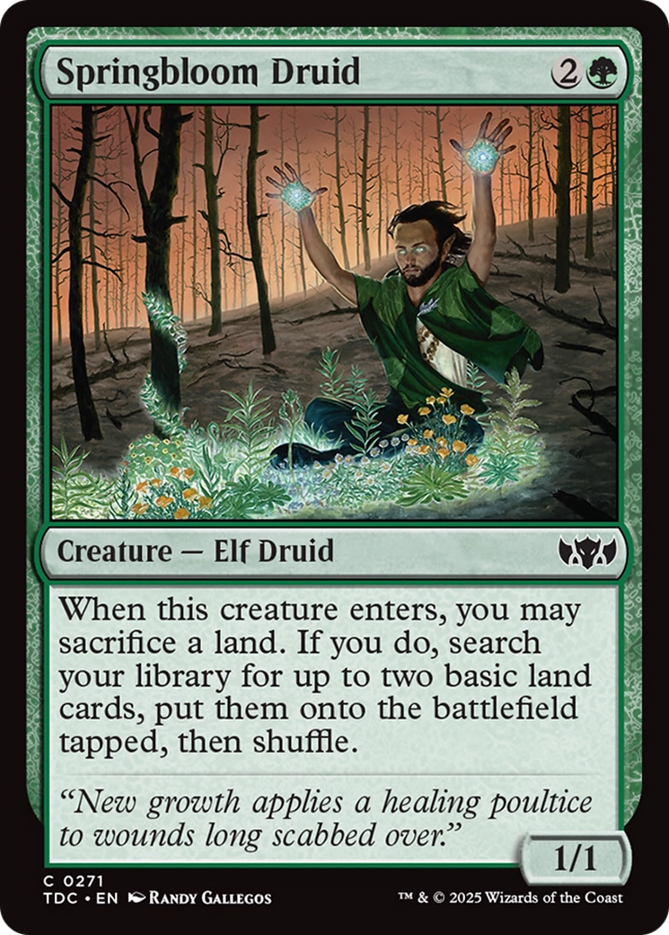 Springbloom Druid [Tarkir: Dragonstorm Commander] | Odin's Place