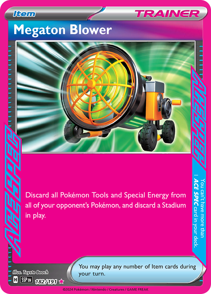 Megaton Blower (182/191) [Scarlet & Violet: Surging Sparks] | Odin's Place