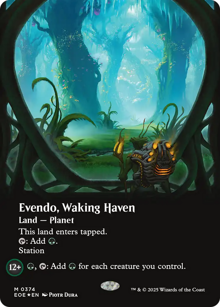 Evendo, Waking Haven (Borderless) (Galaxy Foil) [Edge of Eternities] | Odin's Place