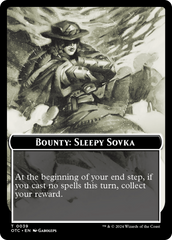 Bounty: Sleepy Sovka // Bounty Rules Double-Sided Token [Outlaws of Thunder Junction Commander Tokens] | Odin's Place