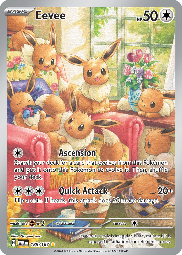 Eevee (188/167) [Scarlet & Violet: Twilight Masquerade] | Odin's Place