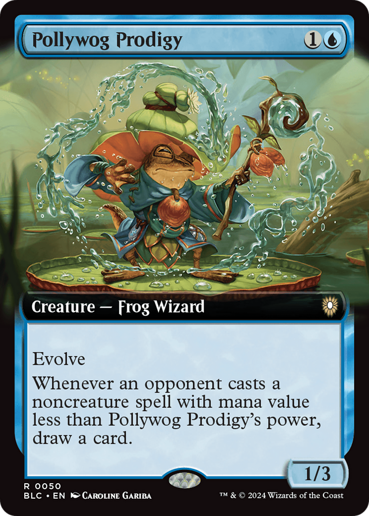 Pollywog Prodigy (Extended Art) [Bloomburrow Commander] | Odin's Place