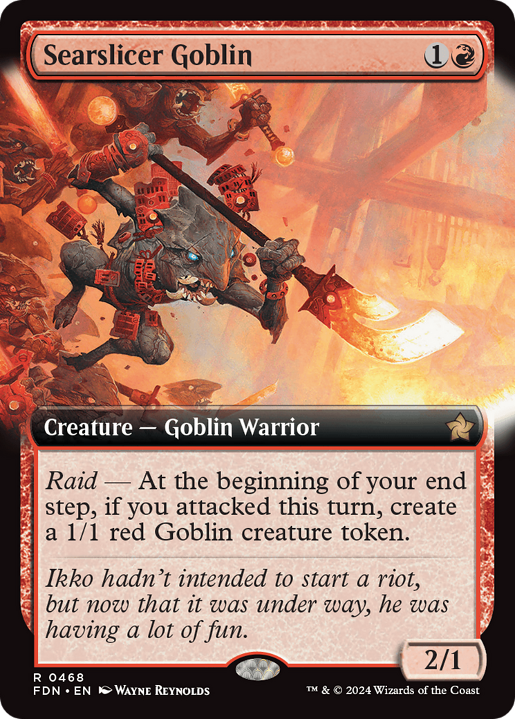 Searslicer Goblin (Extended Art) [Foundations] | Odin's Place