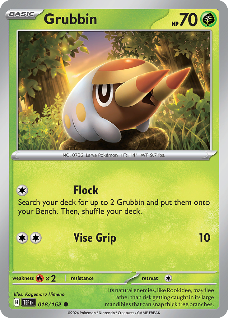 Grubbin (018/162) [Scarlet & Violet: Temporal Forces] | Odin's Place