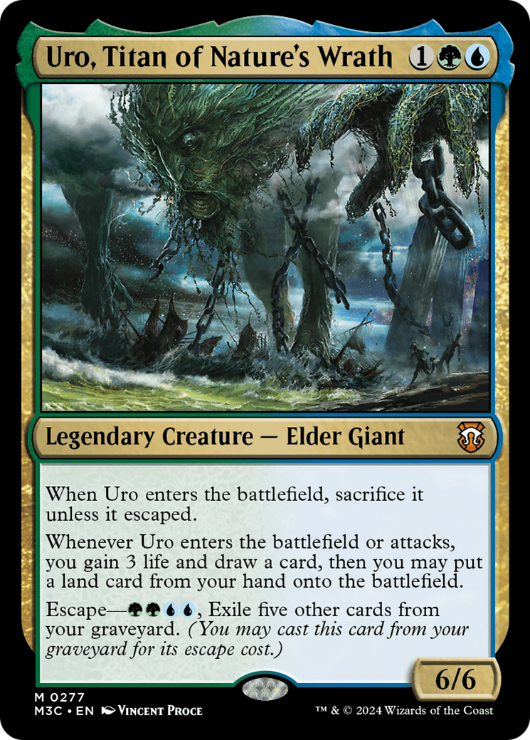 Uro, Titan of Nature's Wrath (Ripple Foil) [Modern Horizons 3 Commander] | Odin's Place