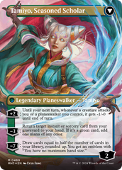 Tamiyo, Inquisitive Student // Tamiyo, Seasoned Scholar (Borderless) (Textured Foil) [Modern Horizons 3] | Odin's Place