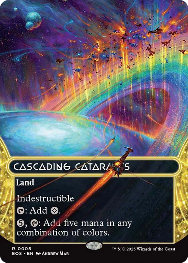 Cascading Cataracts (0005) (Borderless) [Edge of Eternities: Stellar Sights] | Odin's Place