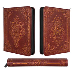 QMDirect TCG Faux-Leather Trading Card Binder - Red | Odin's Place