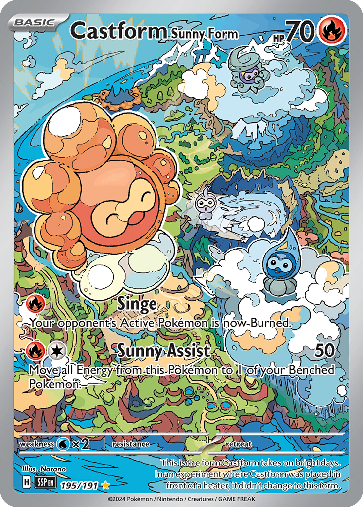 Castform Sunny Form (195/191) [Scarlet & Violet: Surging Sparks] | Odin's Place