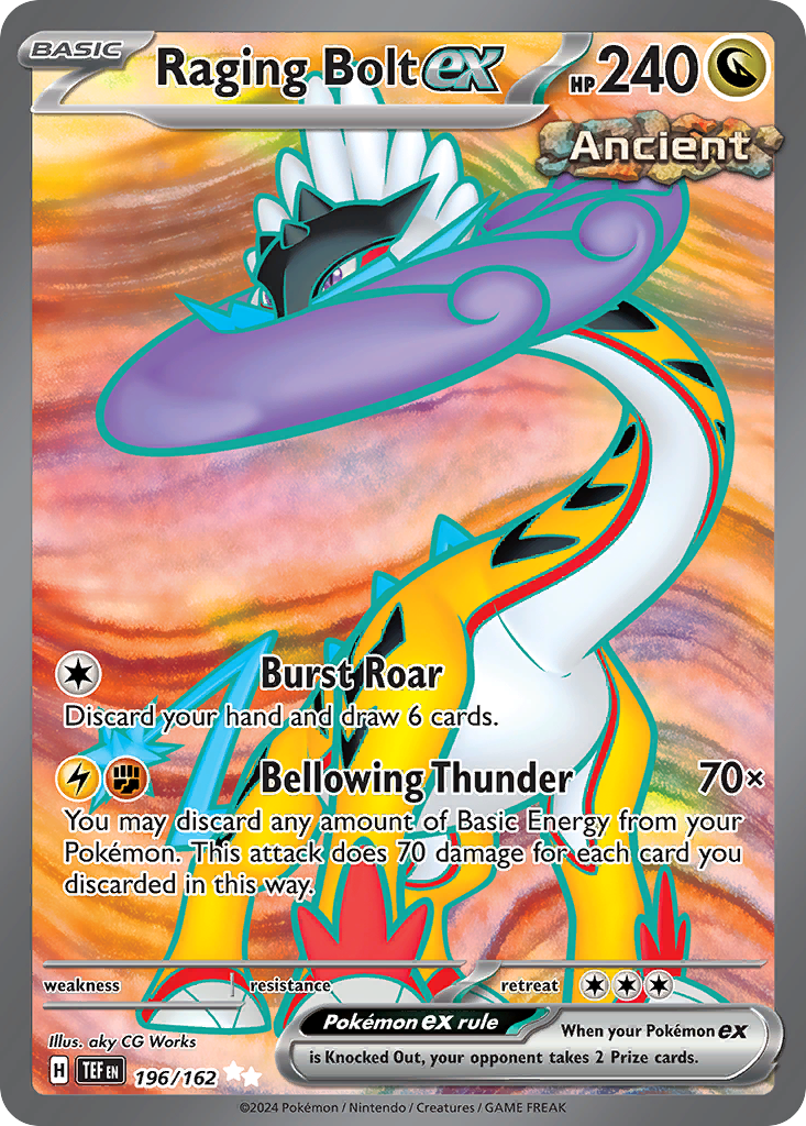 Raging Bolt ex (196/162) [Scarlet & Violet: Temporal Forces] | Odin's Place