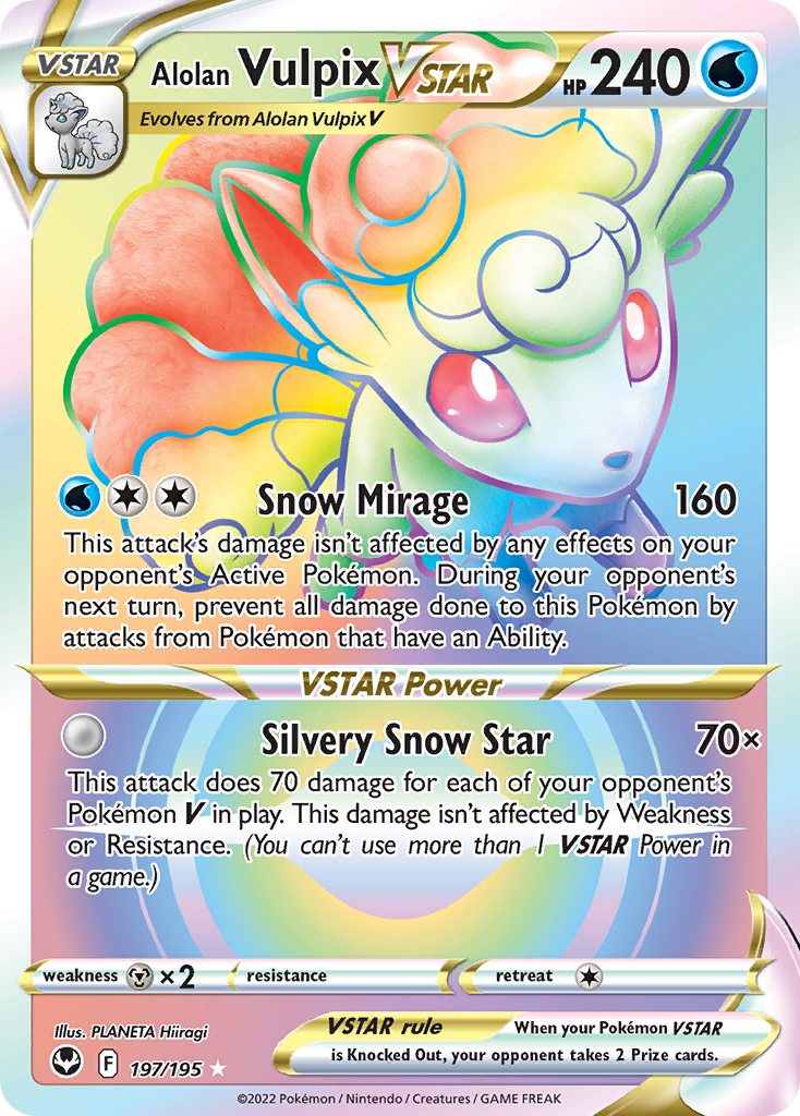 Alolan Vulpix VSTAR (034/195) [Prize Pack Series Three] | Odin's Place