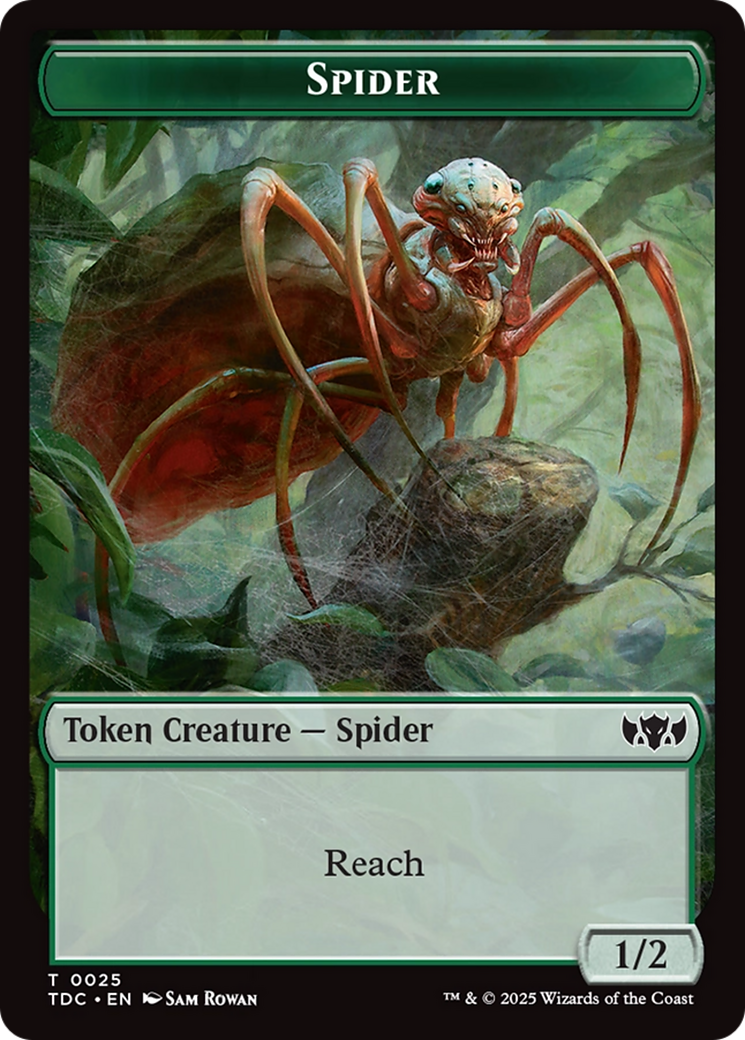 Spider // Bird Double-Sided Token [Tarkir: Dragonstorm Commander Tokens] | Odin's Place