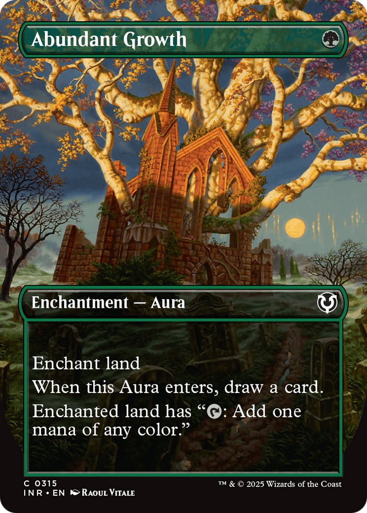 Abundant Growth (Borderless) [Innistrad Remastered] | Odin's Place