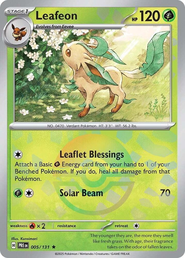 Leafeon (005/131) (Poke Ball Pattern) [Scarlet & Violet: Prismatic Evolutions] | Odin's Place