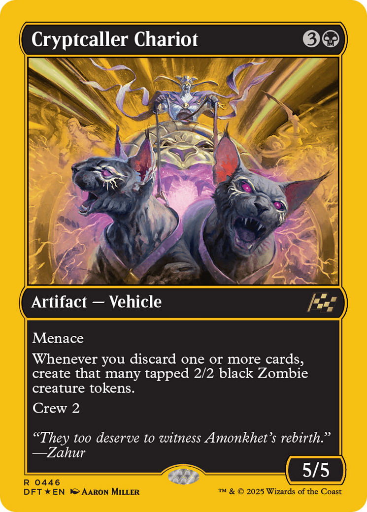 Cryptcaller Chariot (First-Place Foil) [Aetherdrift] | Odin's Place
