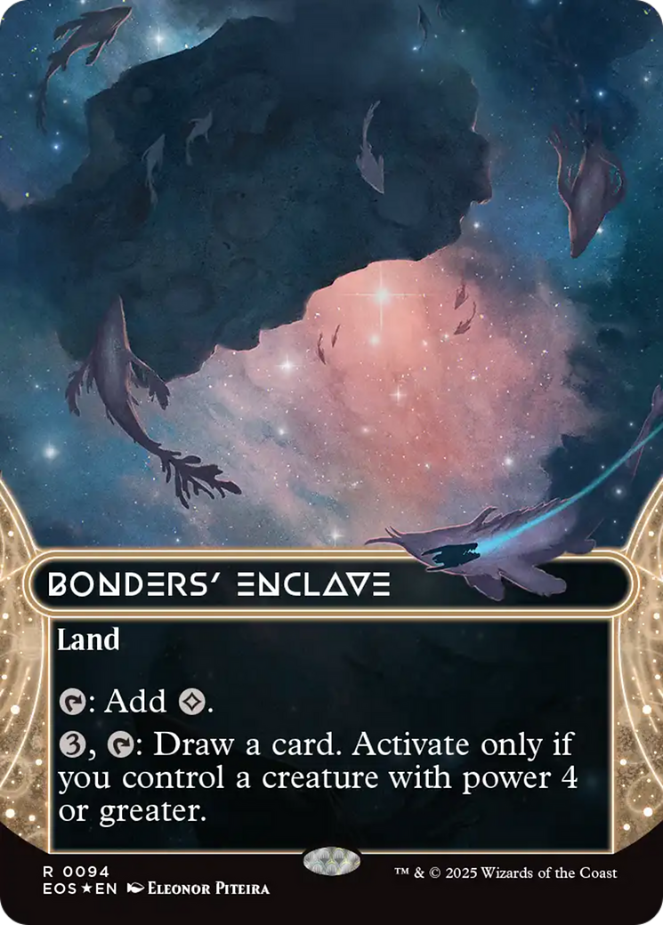 Bonders' Enclave (0094) (Borderless) (Galaxy Foil) [Edge of Eternities: Stellar Sights] | Odin's Place
