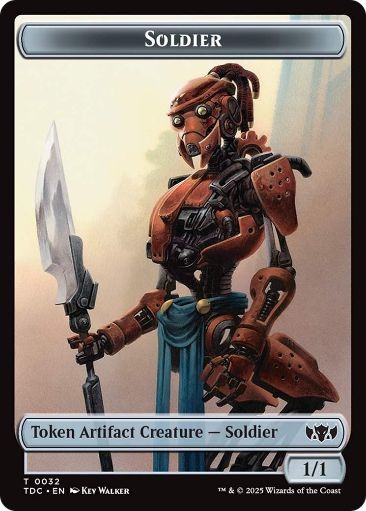 Solider (0032) // Copy Double-Sided Token [Tarkir: Dragonstorm Commander Tokens] | Odin's Place