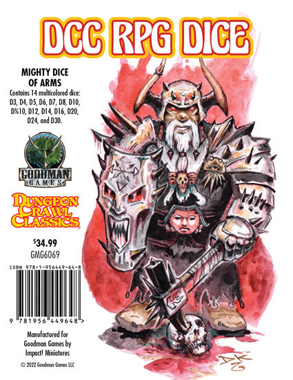 Dungeon Crawl Classic: Mighty Dice of Arms Dice Poly Set | Odin's Place