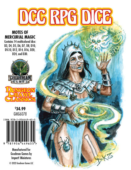 Dungeon Crawl Classic: Motes of Mercurial Magic Dice Poly Set | Odin's Place