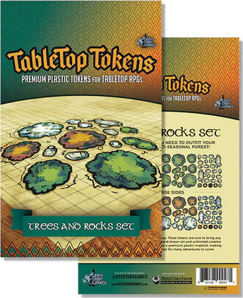 GTK Minis: Tabletop Tokens Trees and Rocks Set | Odin's Place
