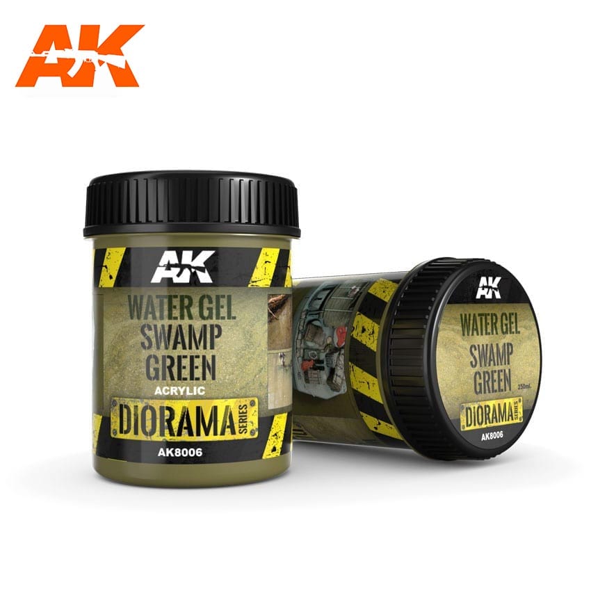 AK Interactive Water Gel Swamp Green Effects 250ml | Odin's Place