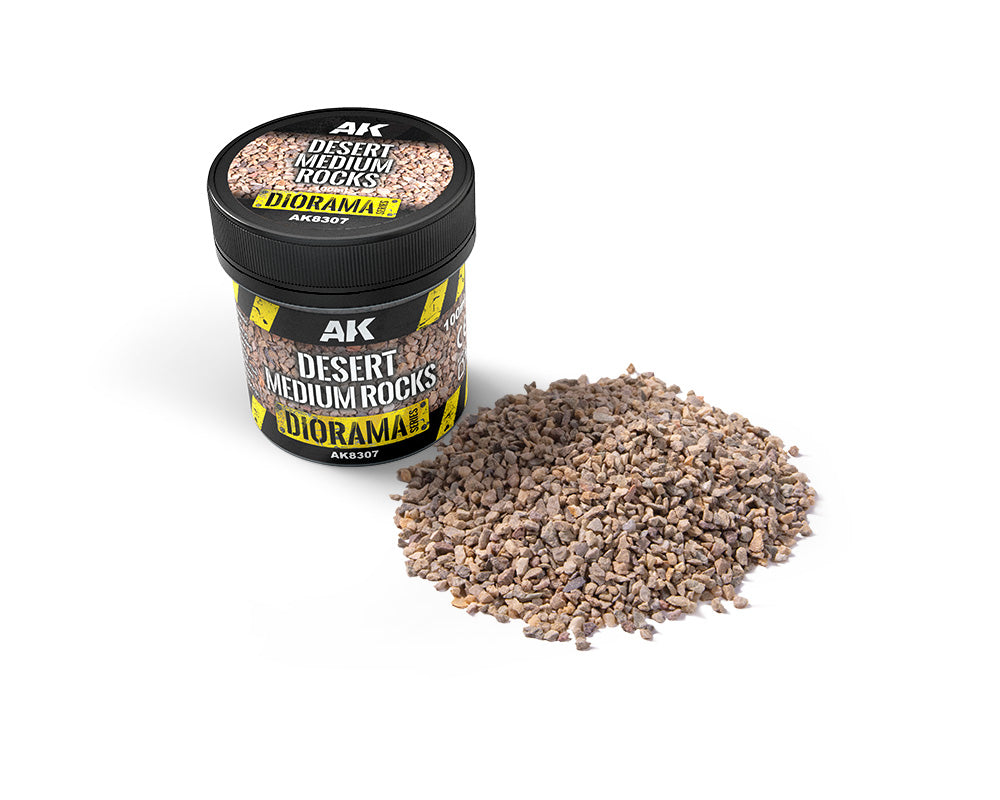 AK Interactive Desert Medium Rocks 100ml | Odin's Place