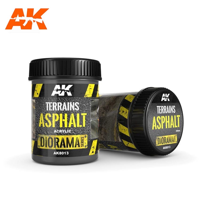 AK Interactive Terrains Asphalt - 250ml (Acrylic) | Odin's Place