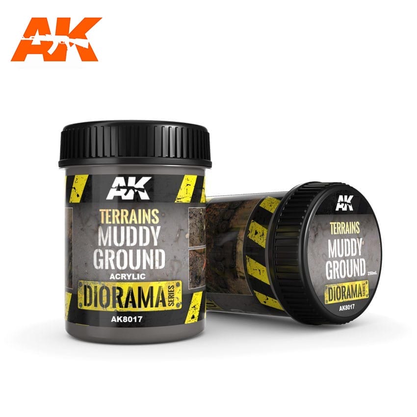 AK Interactive Terrains Muddy Ground - 250ml (Acrylic) | Odin's Place