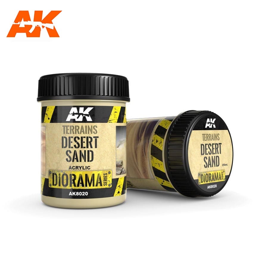 AK Interactive Terrains Desert Sand - 250ml (Acrylic) | Odin's Place