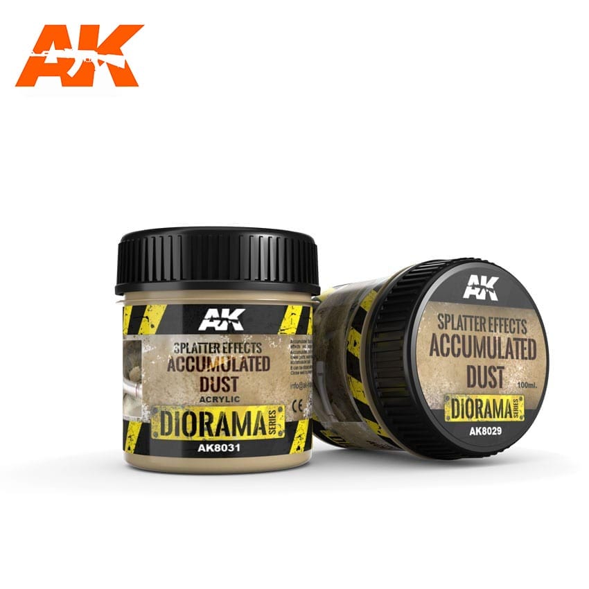 AK Interactive Splatter Effects Accumulated Dust - 100ml (Acrylic) | Odin's Place