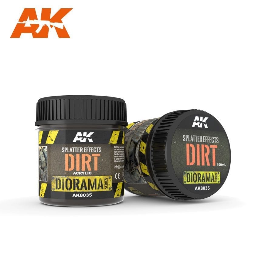 AK Interactive Splatter Effects Dirt - 100ml (Acrylic) | Odin's Place