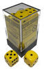 Opaque: 16mm D6 Yellow/Black (12) | Odin's Place
