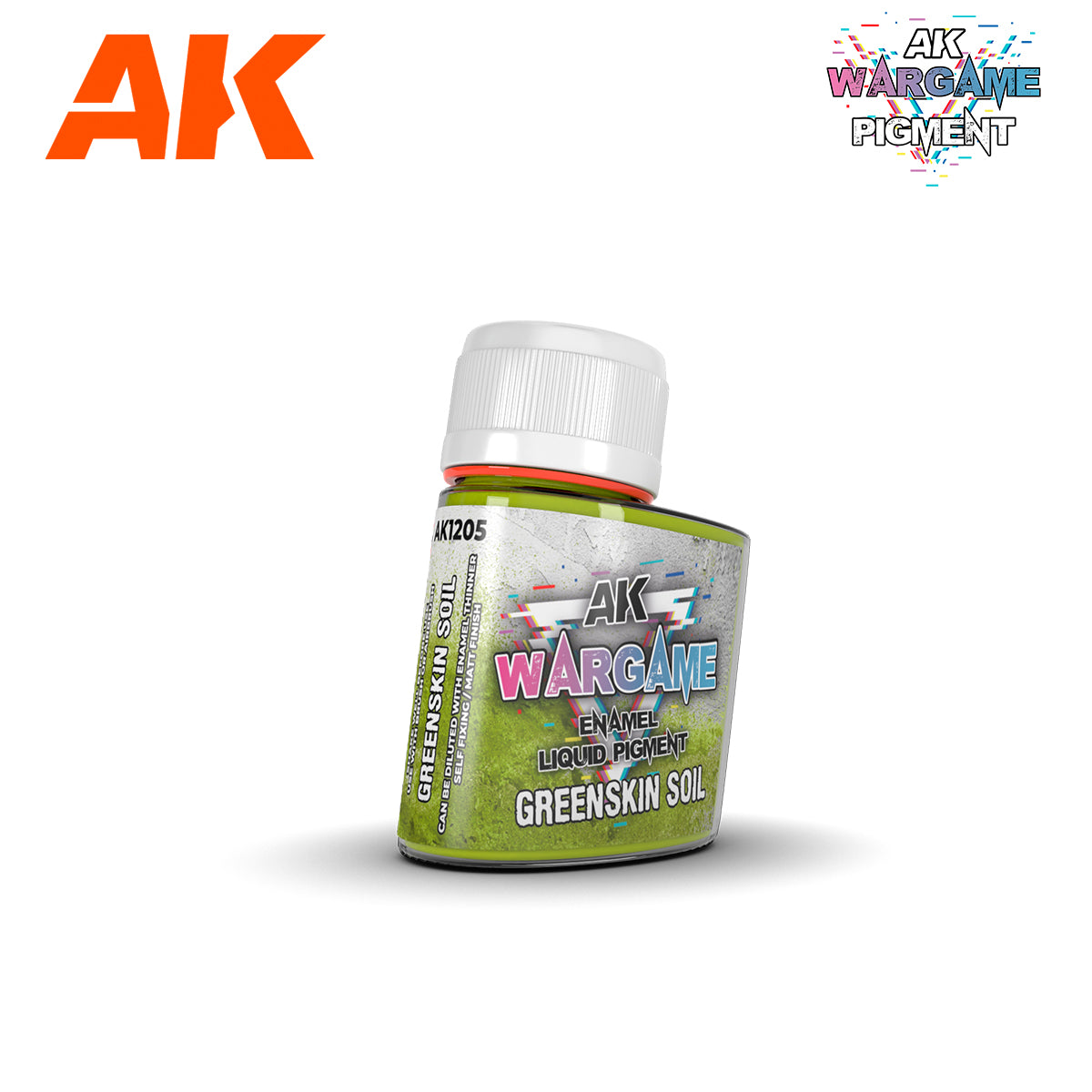 AK Interactive Wargame Enamel Liquid Pigments Greenskin Soil 35ml | Odin's Place