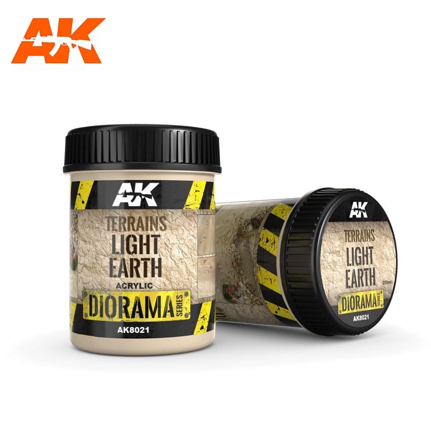 AK Interactive Terrains Light Earth - 250ml (Acrylic) | Odin's Place