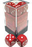 Opaque: 16mm D6 Red/White (12) | Odin's Place