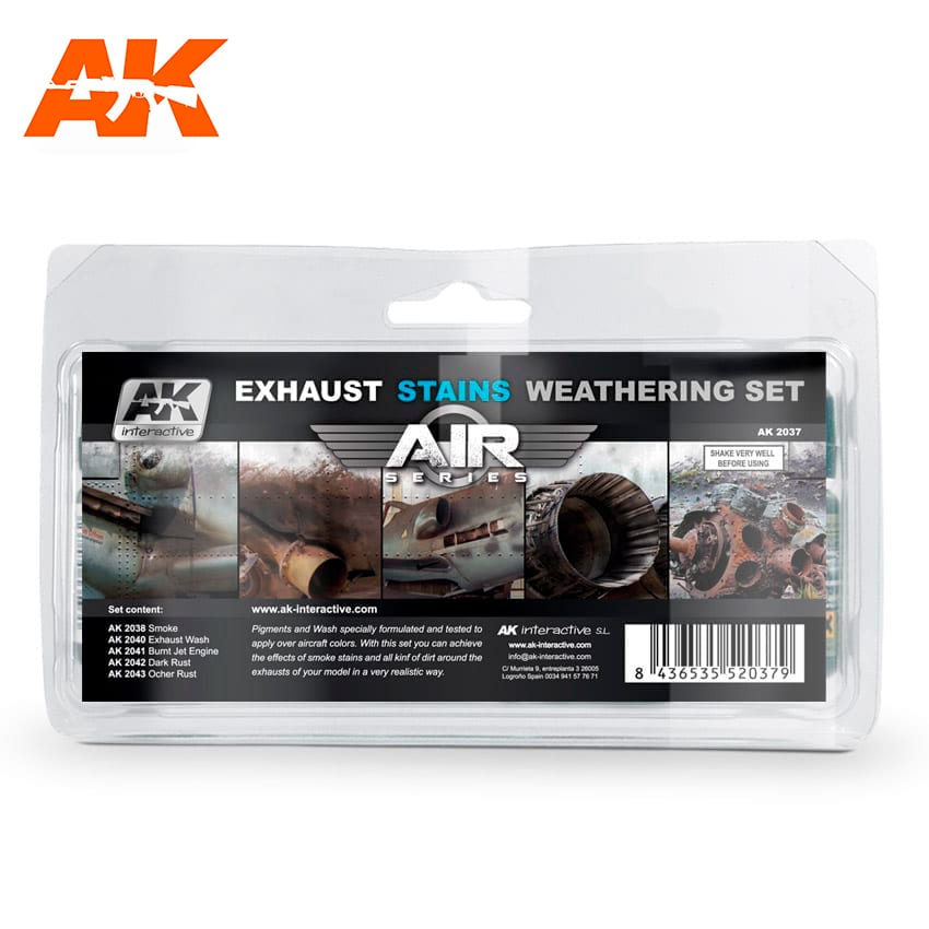 AK Interactive Exhausts and Stains Weathering Set | Odin's Place